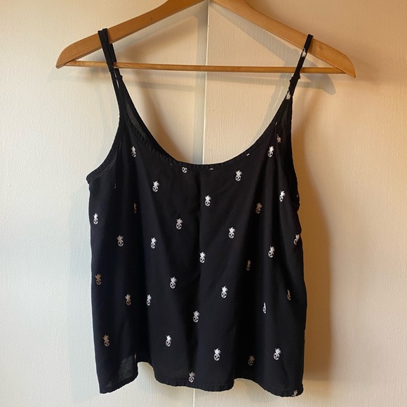 Vans Black Tank Top Pineapple Skull XS - Picture 2 of 6